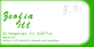 zsofia ill business card